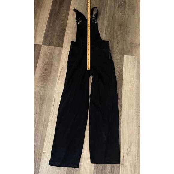 Levis Premium Womens Black Denim Overalls W25 - Picture 9 of 10